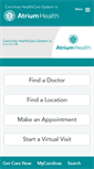 Mobile Screenshot of carolinashealthcare.org