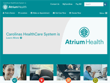 Tablet Screenshot of carolinashealthcare.org